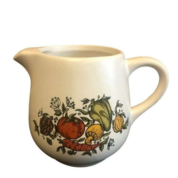McCoy Spice Delight Pitcher Creamer 7020 vtg 70s Vegetables - Picture 1 of 6
